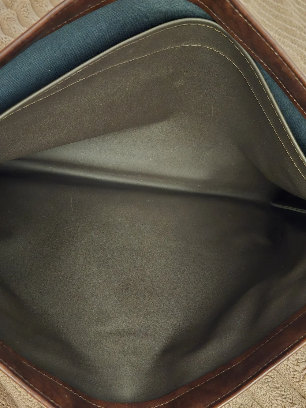 Vintage KIDDE Company Brown Leather Travel Pouch - Men's Document Organizer.